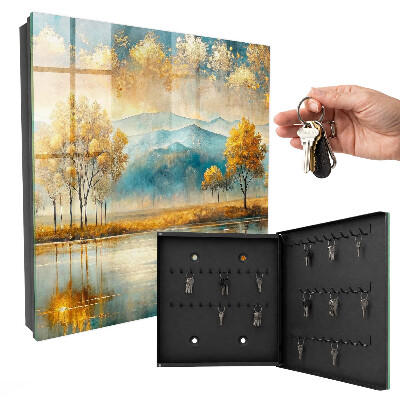 Caja para llaves diseño armonía otoñal