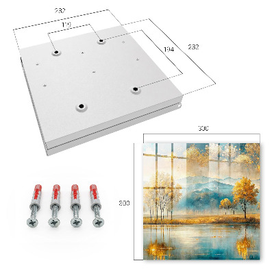 Caja para llaves diseño armonía otoñal