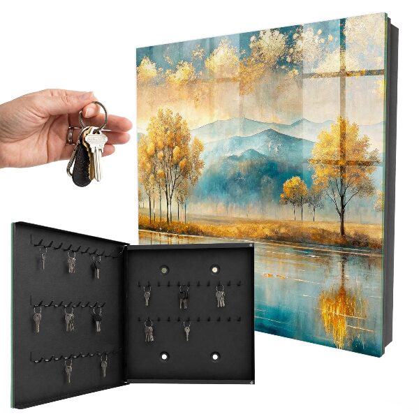 Caja para llaves diseño armonía otoñal