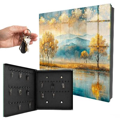 Caja para llaves diseño armonía otoñal