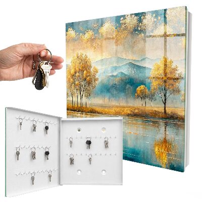 Caja para llaves diseño armonía otoñal