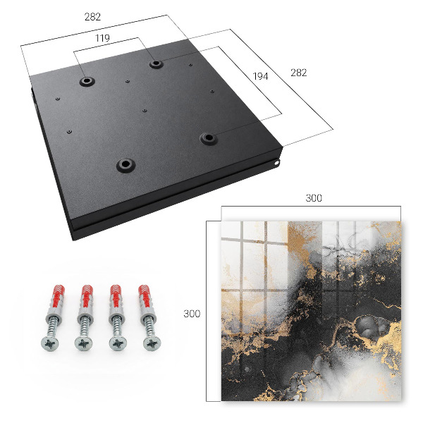 Caja para llaves de diseño en color negro