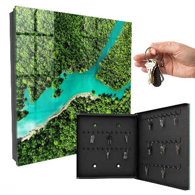 Armario para llaves diseño paraíso verde