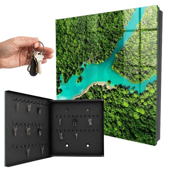 Armario para llaves diseño paraíso verde