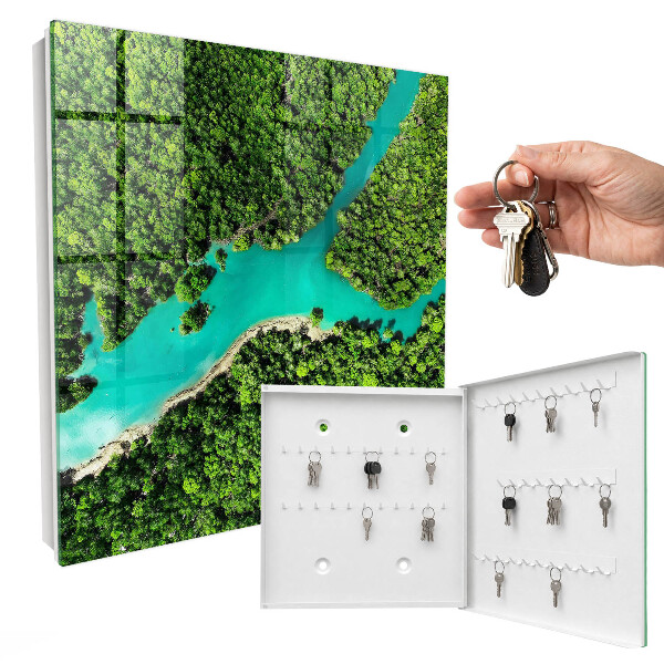Armario para llaves diseño paraíso verde