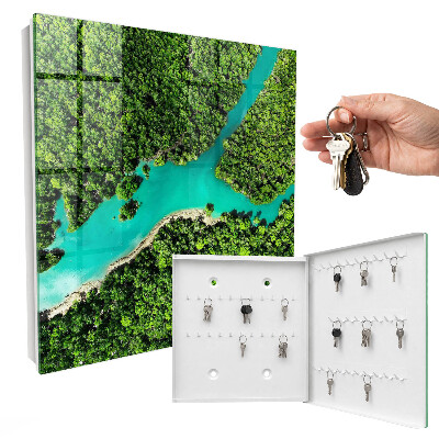 Armario para llaves diseño paraíso verde