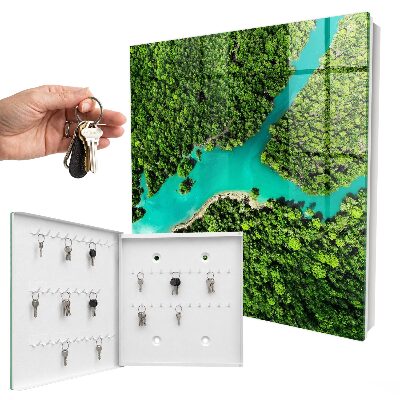 Armario para llaves diseño paraíso verde