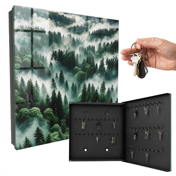 Caja para llaves diseño bosque brumoso