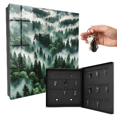 Caja para llaves diseño bosque brumoso