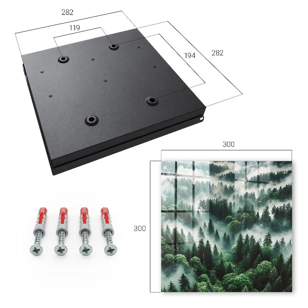 Caja para llaves diseño bosque brumoso