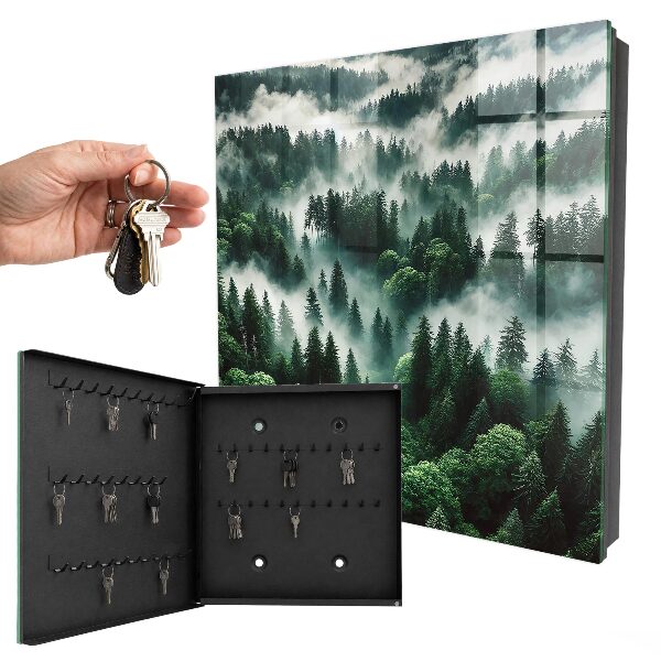 Caja para llaves diseño bosque brumoso