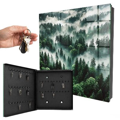 Caja para llaves diseño bosque brumoso