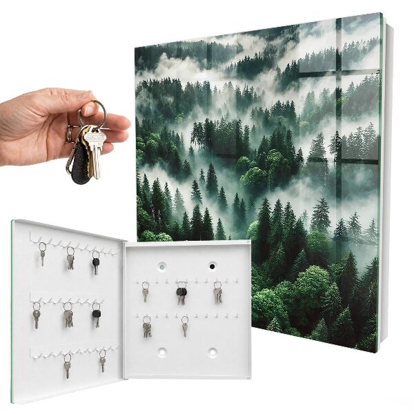 Caja para llaves diseño bosque brumoso