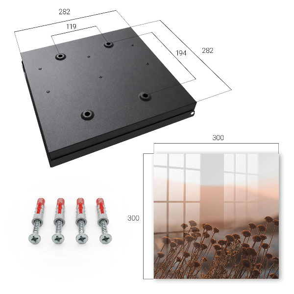 Caja para llaves diseño con paisaje otoñal