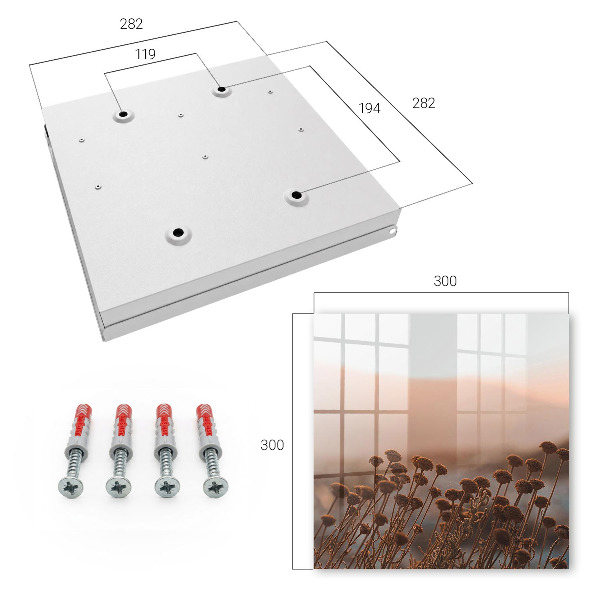 Caja para llaves diseño con paisaje otoñal