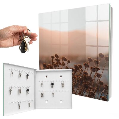 Caja para llaves diseño con paisaje otoñal