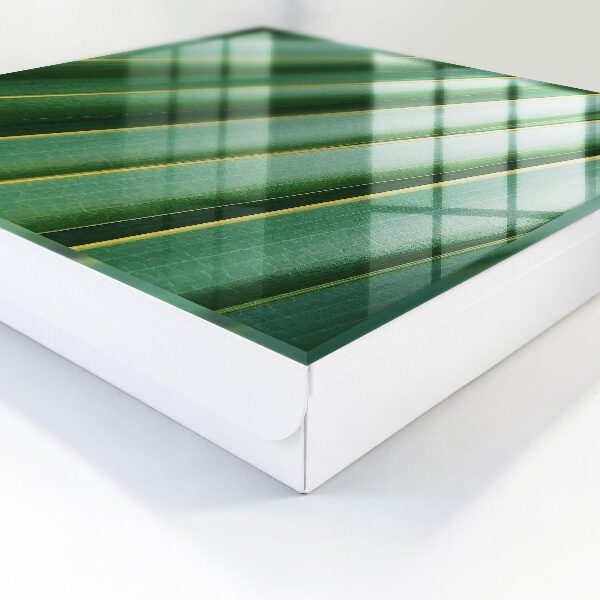 Caja para llaves con diseño de patrón de hojas
