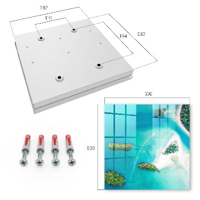 Caja para llaves diseño playas exóticas