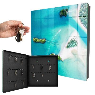 Caja para llaves diseño playas exóticas