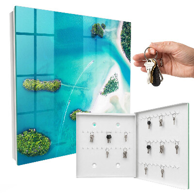 Caja para llaves diseño playas exóticas