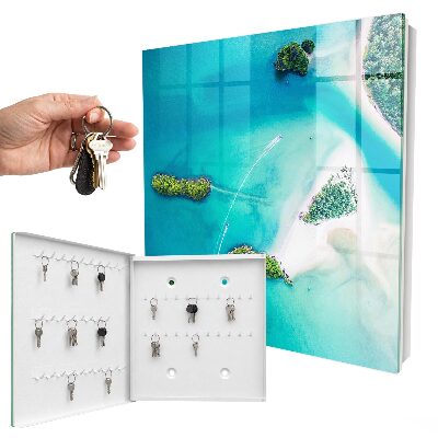 Caja para llaves diseño playas exóticas