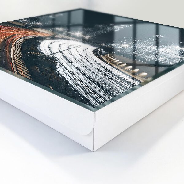 Caja para llaves diseño noche en la ciudad
