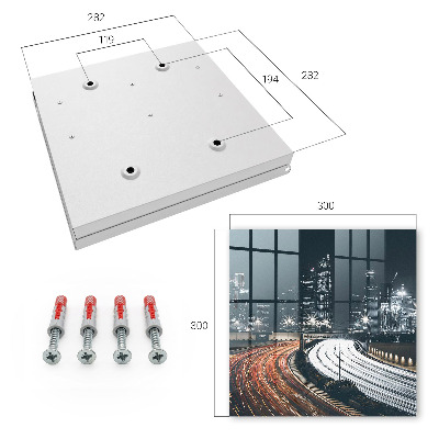 Caja para llaves diseño noche en la ciudad