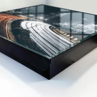 Caja para llaves diseño noche en la ciudad