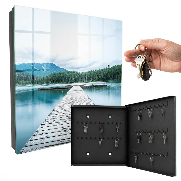 Caja para llaves diseño de un lago tranquilo