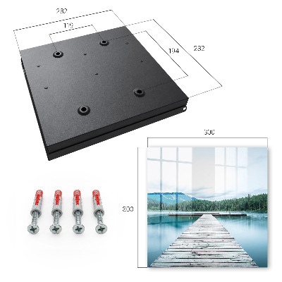 Caja para llaves diseño de un lago tranquilo