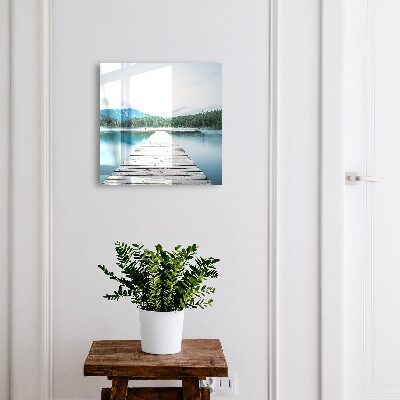 Caja para llaves diseño de un lago tranquilo
