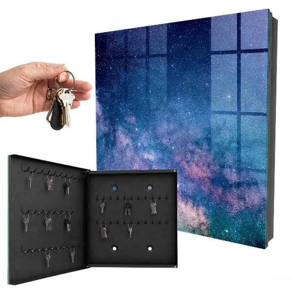 Caja para llaves diseño noche espacial