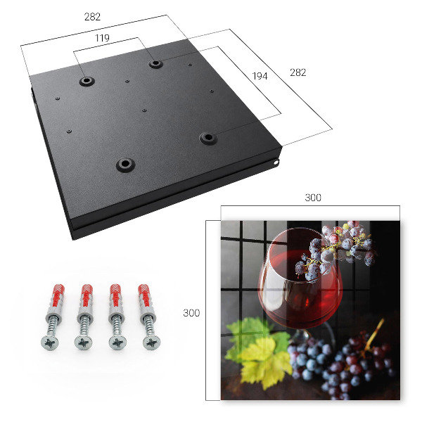 Caja para llaves modelo uvas