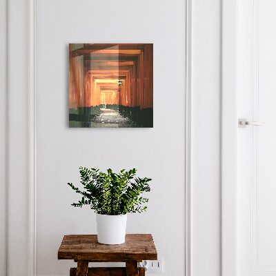 Armario para llaves con puertas amarillas