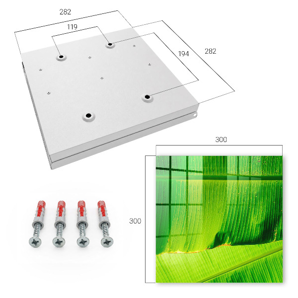 Caja para llaves diseño con el brillo de las hojas
