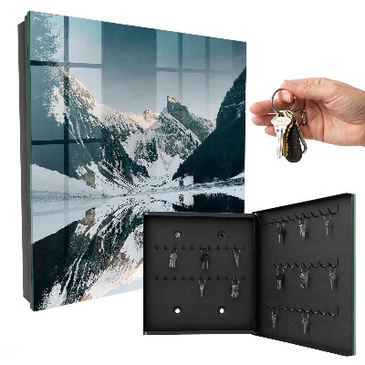 Armario para llaves con diseño de paisaje invernal