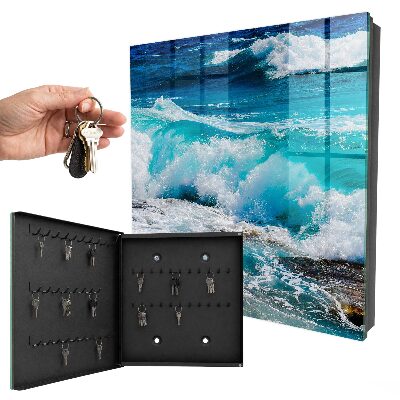 Caja para llaves diseño el poder de las olas