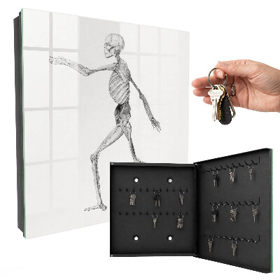 Armario para llaves de pared con diseño de movimiento esquelético