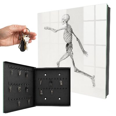 Armario para llaves de pared con diseño de movimiento esquelético
