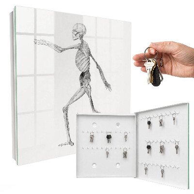 Armario para llaves de pared con diseño de movimiento esquelético