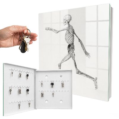 Armario para llaves de pared con diseño de movimiento esquelético