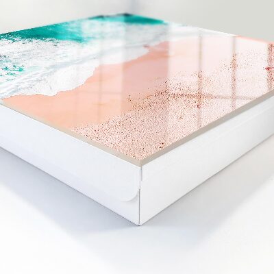 Caja para llaves con diseño de océano y playa