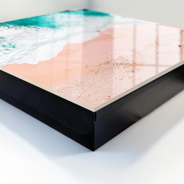 Caja para llaves con diseño de océano y playa