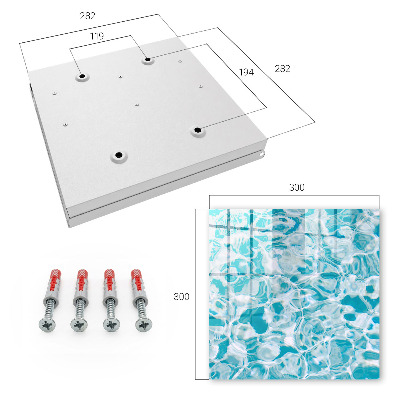 Caja para llaves diseño de remolinos de agua