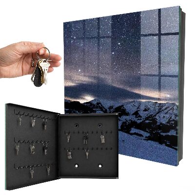 Armario para llaves diseño Montañas de la noche