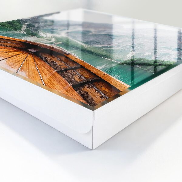 Caja para llaves con diseño de navegación en aguas bravas
