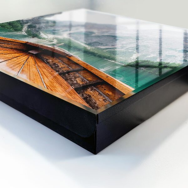 Caja para llaves con diseño de navegación en aguas bravas