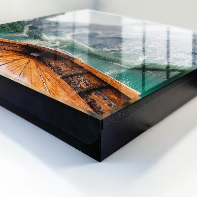Caja para llaves con diseño de navegación en aguas bravas