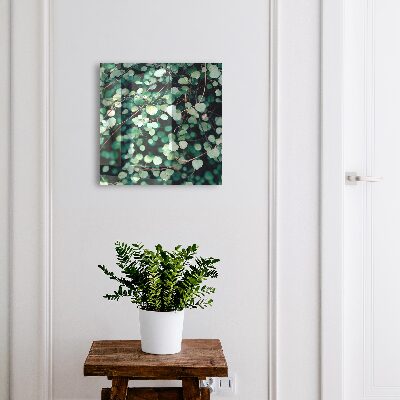 Armario para llaves con diseño de hojas verdes