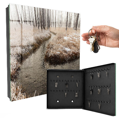 Caja para llaves diseño río de invierno